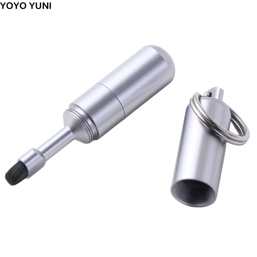 

2 in 1 Keychain SIM Card Tray Ejector Pin Cleaning Brush Anti-Lost Ejecting Removal Needle Portable Lightweight