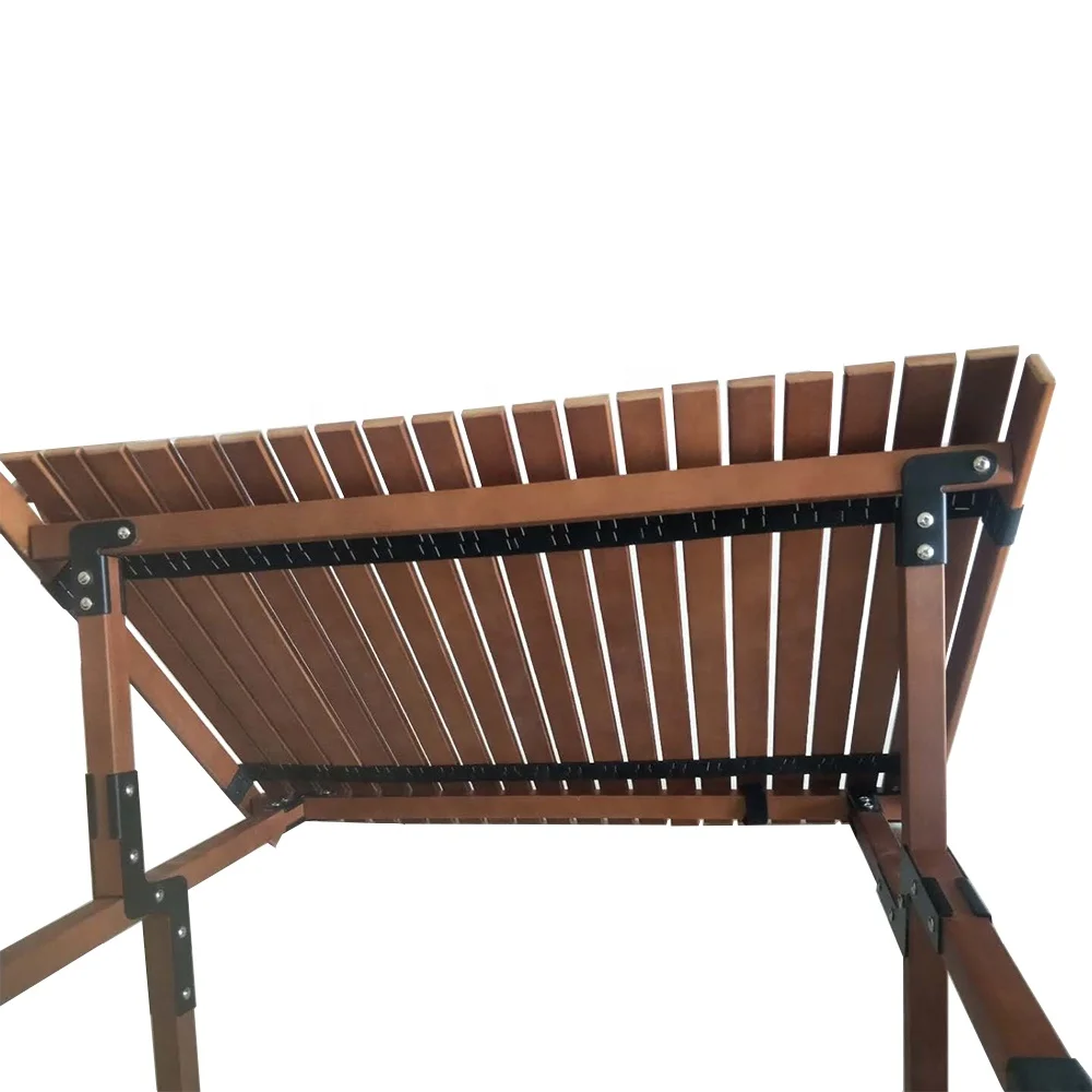 طاولة قهوة خشبية قابلة للطي للتخييم والنزهات #2