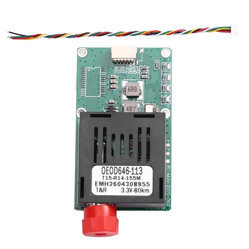 NEW HOT In Stock-80KM TTL Optical Transceiver Module 1 Channel Video+UART & TTL & SBUS FC/UPC DC 5.5-26V For Drones