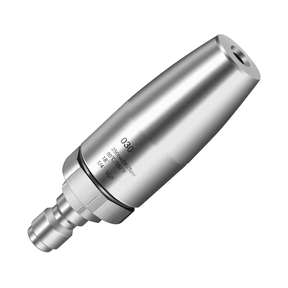 Bico turbo para lavadora de pressão rotativa para água quente e fria com conexão rápida de 1/4 em aço inoxidável 3625 PSI