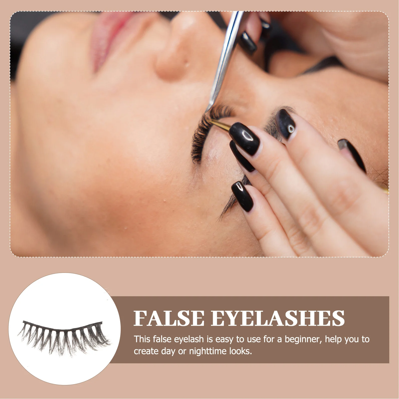 8Pairs Makeup Eyelashes False Lashes Thick Natural Finish Lightweight Non-Irritating for All-Day Wear Suitable for Photoshoots