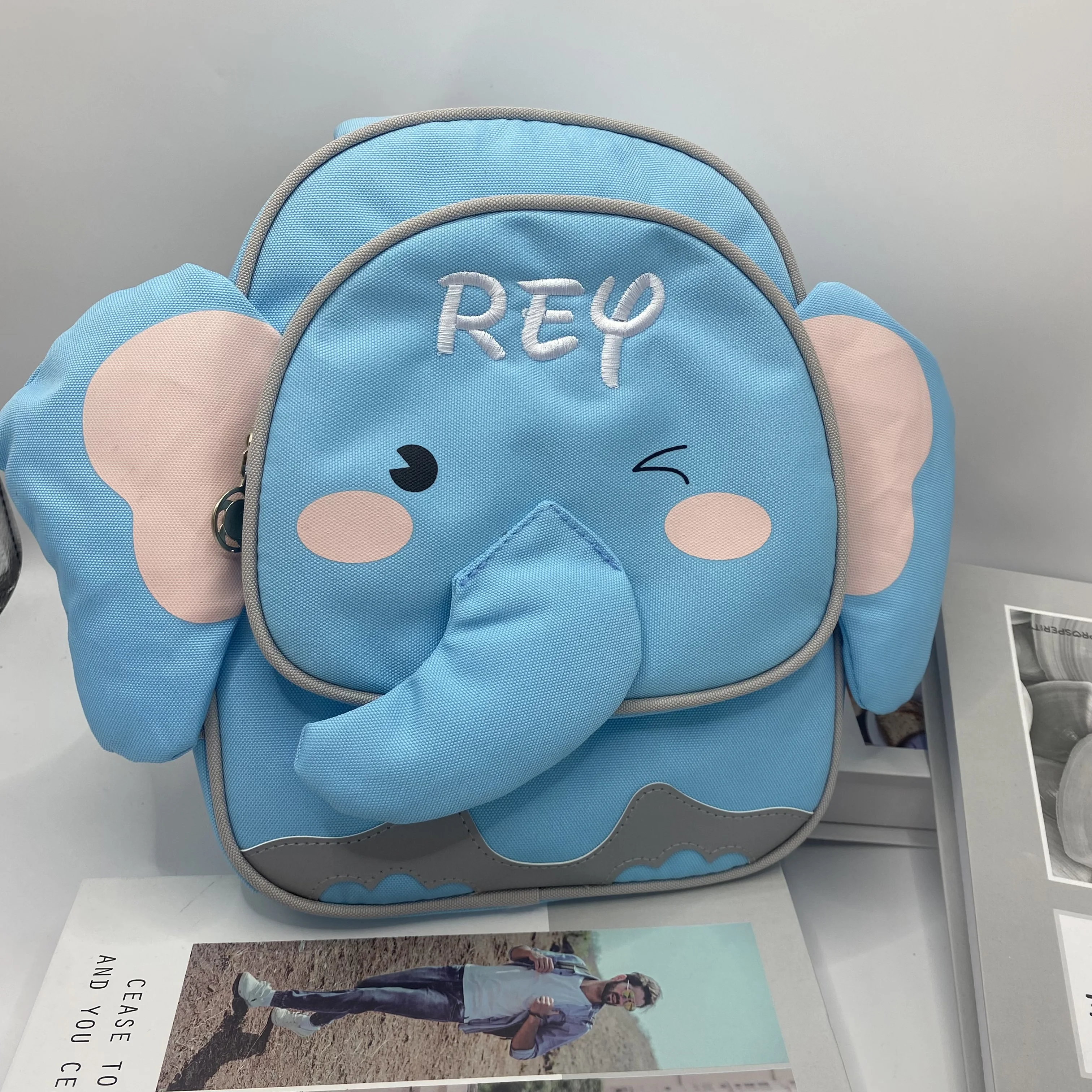 

Personalized Three-Dimensional Elephant Backpack, Animal Children's Backpack, Opening Gift, Customized Baby Name