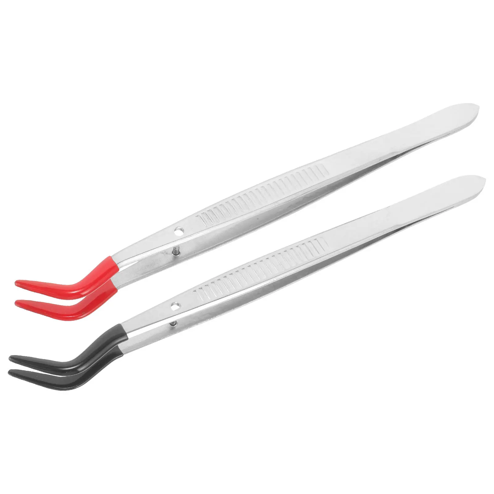 2 個スタンプピンセットステンレス鋼軽量非磁性クラフトツールまつげアプリケーターつけまつげピンセット精密