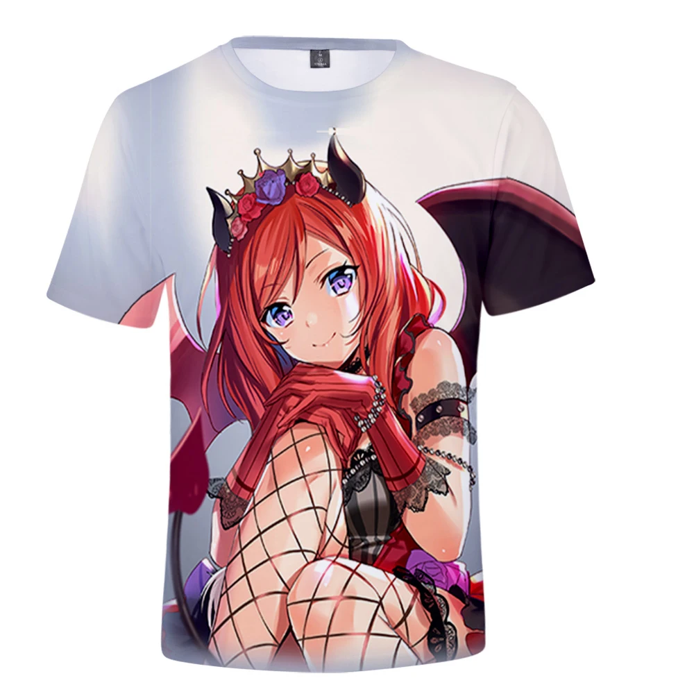 LoveLive! Nishikino Maki μ's school idol 3D Print Spring Summer Preppy Men/Women T-shirt Kawaii Streetwear style Street Clothes