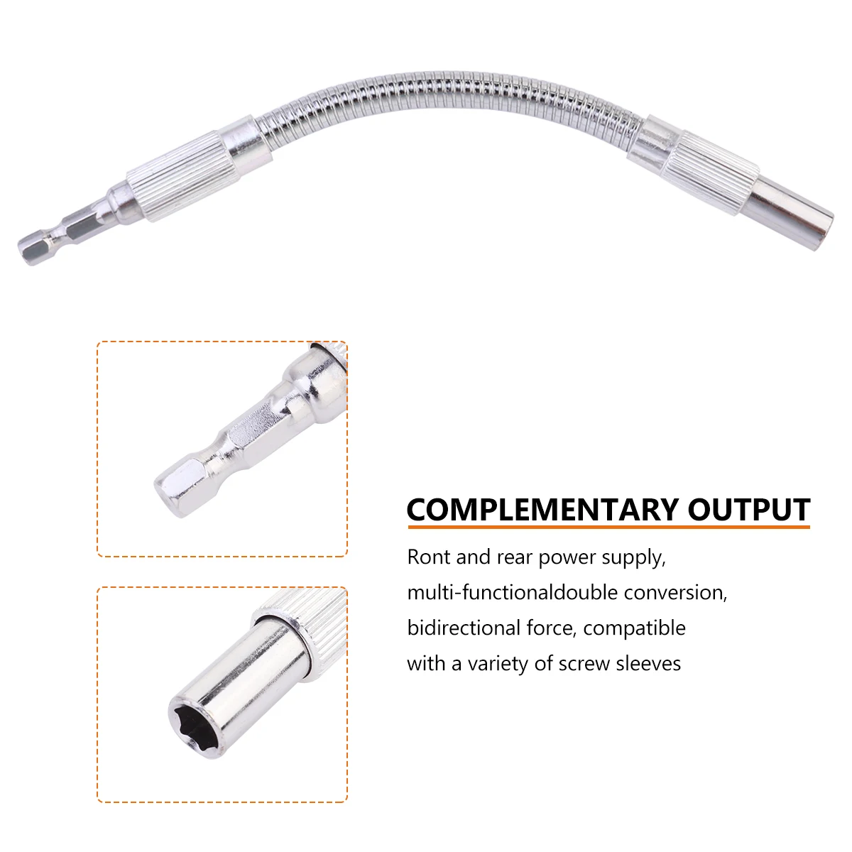 

2pcs Electric Bit Extension Metal Flexible Electric Drill Bit Extension Connecting Rod Universal Adapter Screwdriver Bits