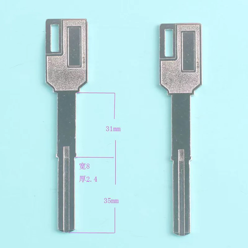 JMCKJ 20PCS/LOT Long Fingerprint Lock Leaf Key Blank Combination Lock Lengthened C-class Key Blank