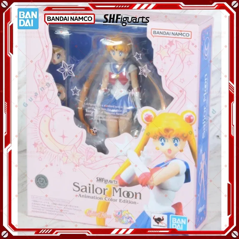 

Original Package In shock Bandai SHF Sailor Moon Edition Figure Finished Model Anime Action Original Bandai Toy Gift for kids