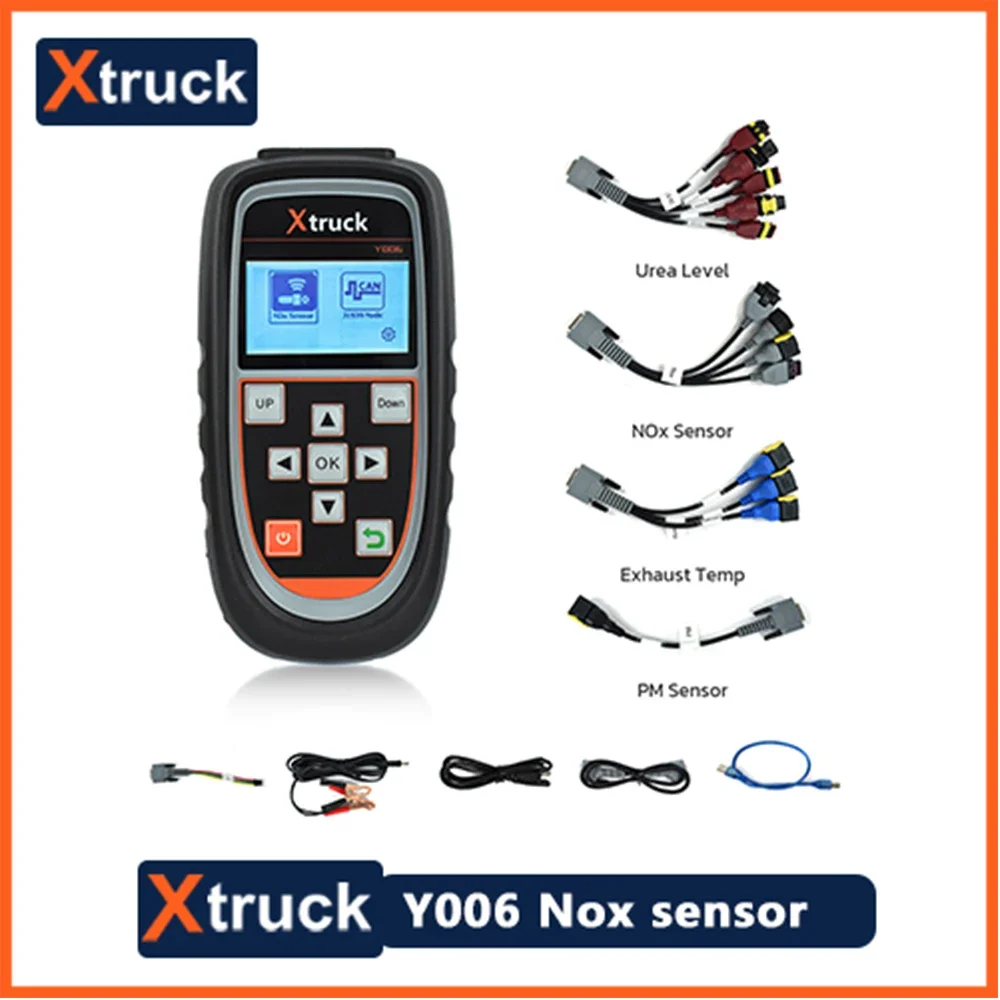 NOx PM Urea Level Exhaust Temperature Xtruck Y006 Pump Nitrogen Oxide Sensor Truck Nitrogen Detector Test