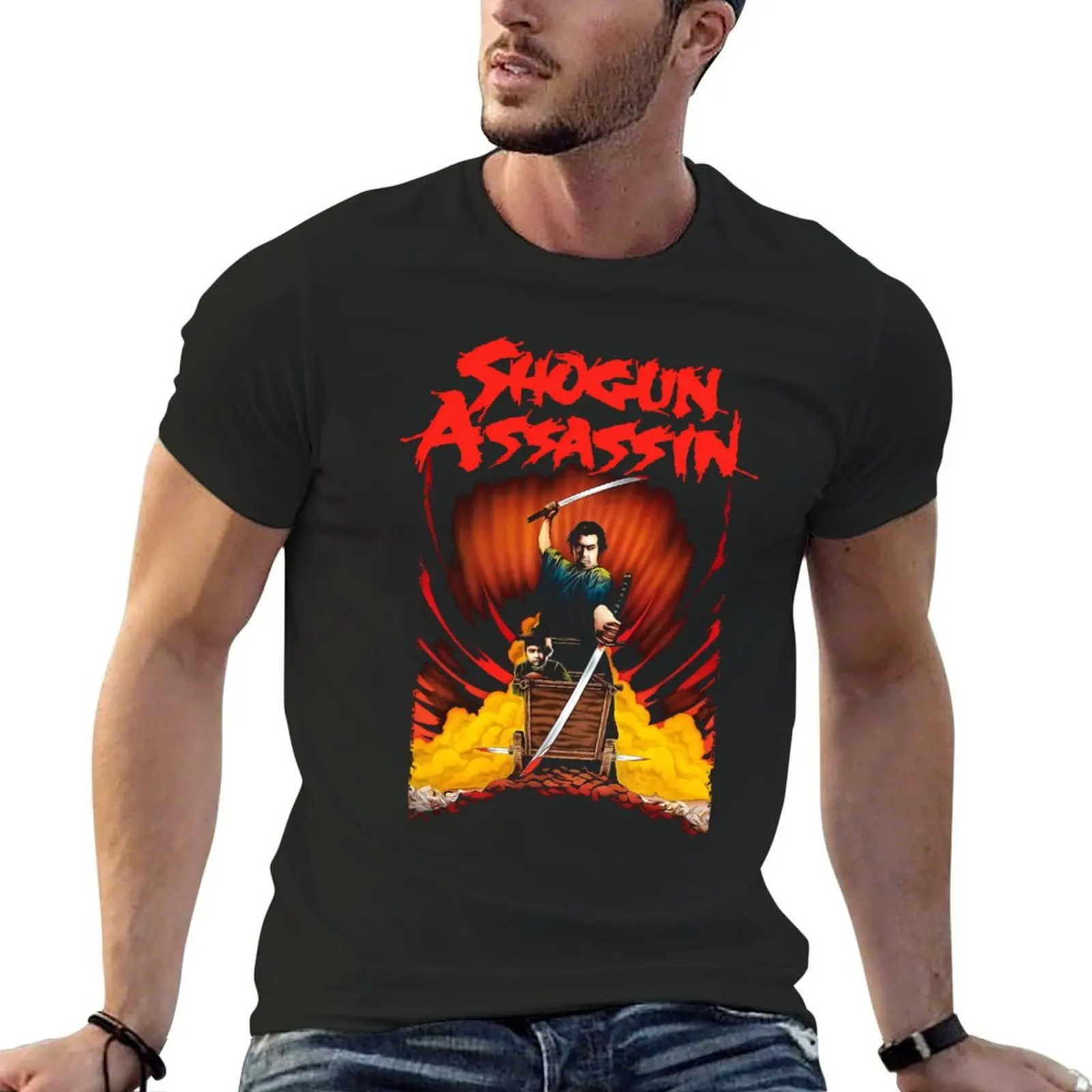 Shogun Assassin T-Shirt blue archive blanks mens plain t shirts