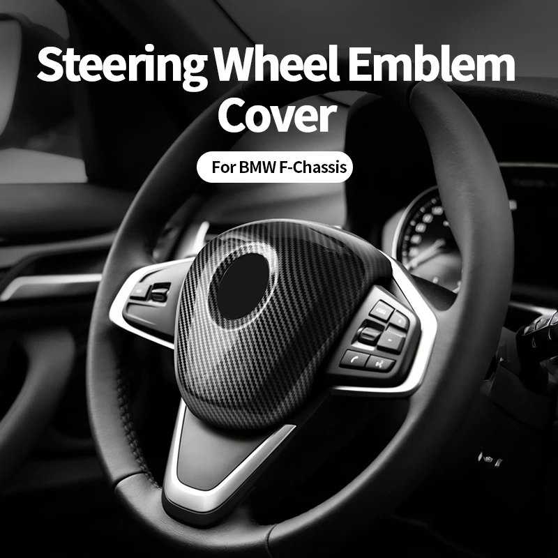 

Carbon Fiber For BMW F-Chassis Car Steering Wheel Airbag Trim Protection Cover Anti Scratch Auto Interior Tuning Accessories