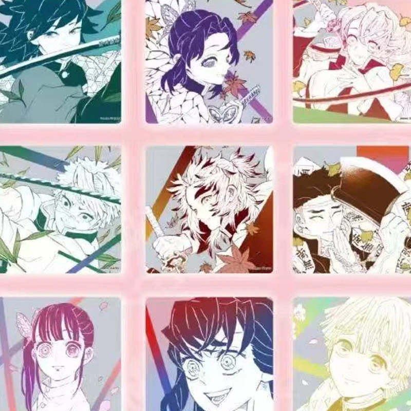 Demon Slayer Collection Hashira Chronicles Art Card Blind Box 90*90mm Limited Diverse proces speelkaart Party Games