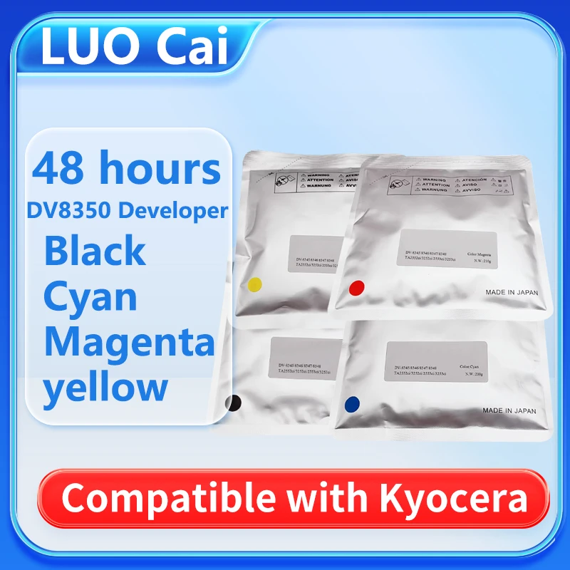 DV-8350K Black Developer Powder For Kyocera TASKalfa 2552ci 2553ci 3252ci 3253ci 4052ci 5052ci 6052ci Developer