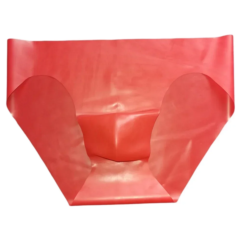 

Латексное мужское нижнее белье. Бесшовные трусы-мешочки с прозрачным дизайном. Резиновые трусики с низкой талией. Идеально подходят для повседневного ношения и надежной посадки.