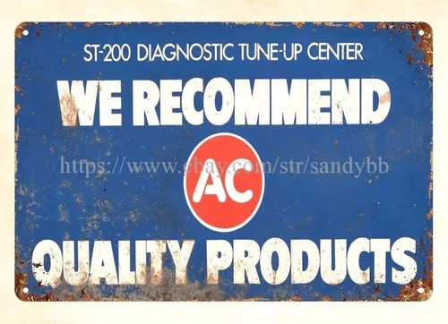 AC Recommend Quality Products metal tin sign poster wall decor