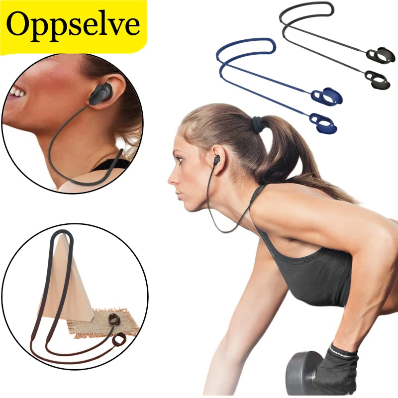 Bose QuietComfort 이어버드 랜야드 휴대용 헤드셋 스트랩, 낙하 방지 헤드폰, 목 로프, 미끄럼 방지 이어버드 II