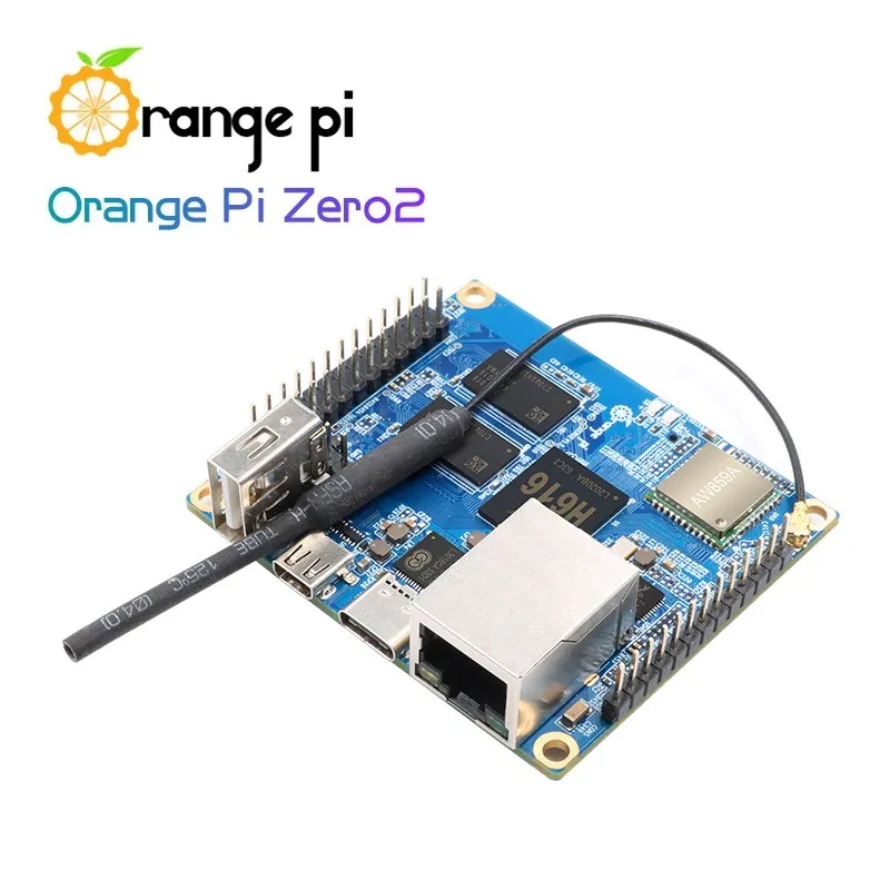 Orange Pi Zero 2 1GB RAM Allwinner H616 Chip WiFi BT IR Receiver Gigabit Ethernet Run Android 10 Ubuntu Debian OS Single Board