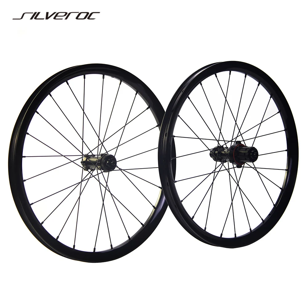 

SILVEROCK-Alloy TL-21 Center Lock Disc Brake Wheels Folding Bike 18"355 20" 406 Wide Tyre Flat 11S for 2024 K3P Plus Wheelset