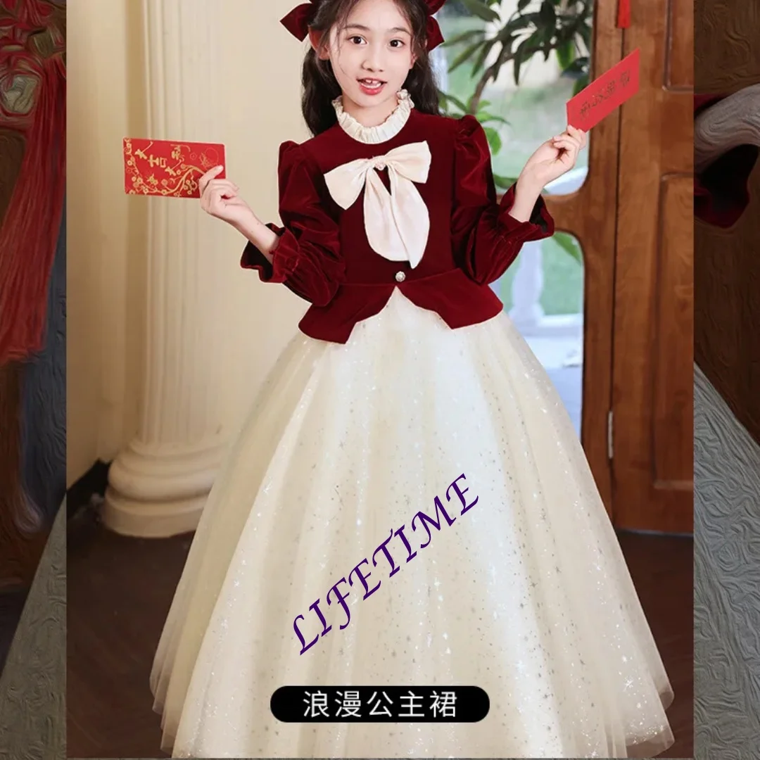 children's-formal-new-year-princess-dress-spring-host-flower-girl-wedding-little-girls-high-end-piano-performance-dre-customized