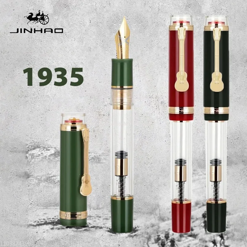 

Перьевая ручка Jinhao 1935, прозрачная герметичная, большая емкость