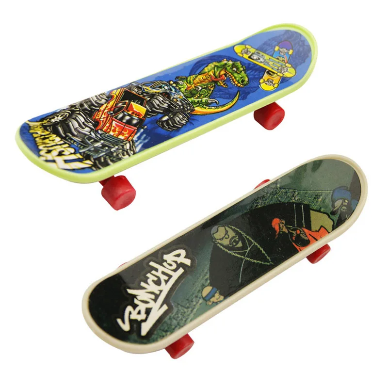 10 szt./worek Finger Skateboardy Kreatywne Mini Biurkowe Deskorolki Antystresowe Finger Boardy Truck Finger Skateboard Zabawka Prezent dla Dzieci