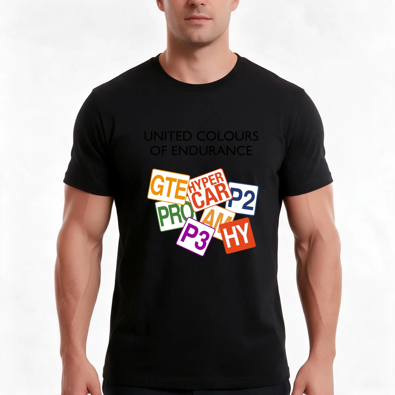 United Colours of Endurance Racing - Hypercar T-Shirt Summer Casual Cotton Tee Oversized Streetwear Tops Unisex Men Women