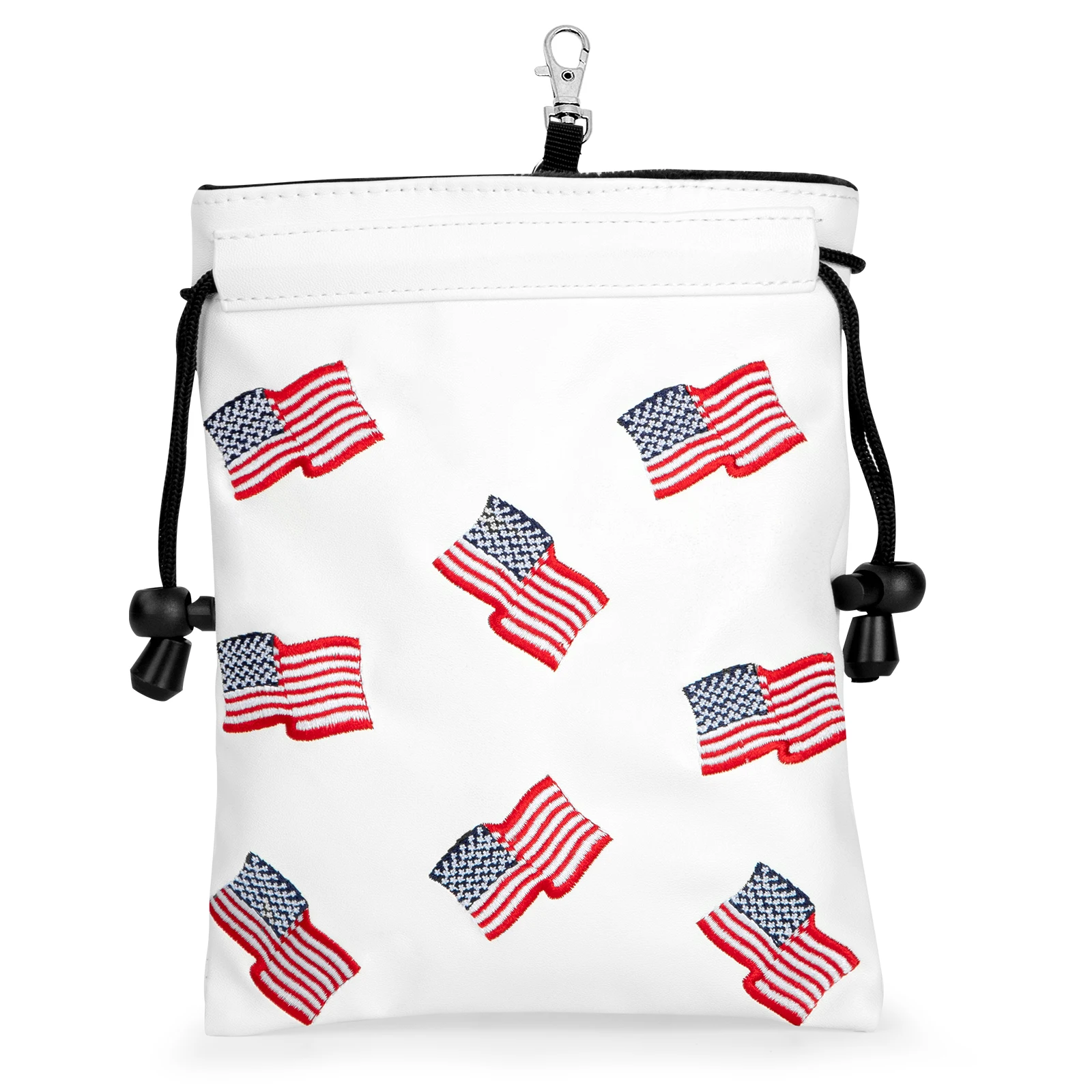 USA Golf Valuables Pouch with Drawstrings Leather UsA DesignPouch Golf Ball Pouch for Men Women