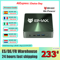 BMAX Mini PC B6 Power Intel Core i7-1060NG7 16GB DDR4 1TB NVMe SSD Windows 11 WIFI6 Bluetooth 5.2 Support 4K Desktop Computer