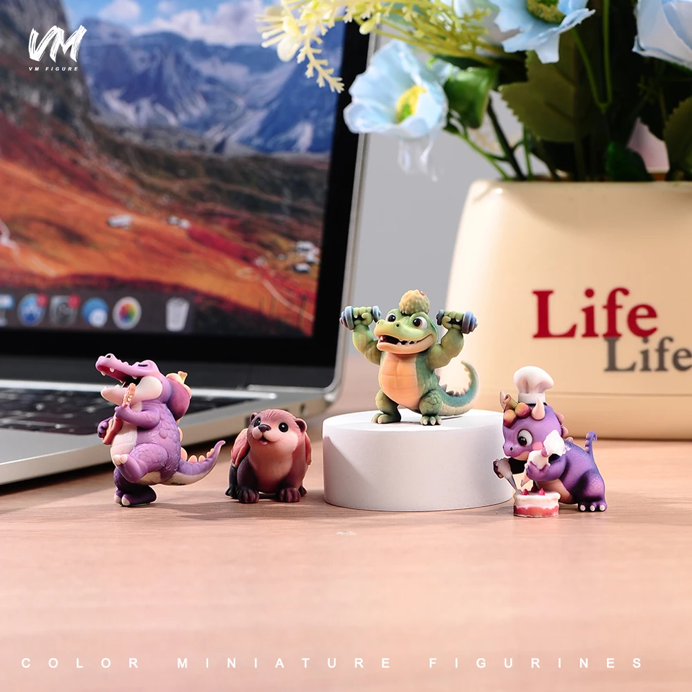 Modelo en miniatura de resina, fruta encantadora, zoológico, jirafa, Tigre, leopardo, cocodrilo, Animal, decoración única para vehículo, adornos para coche, juguete de utilería de escena