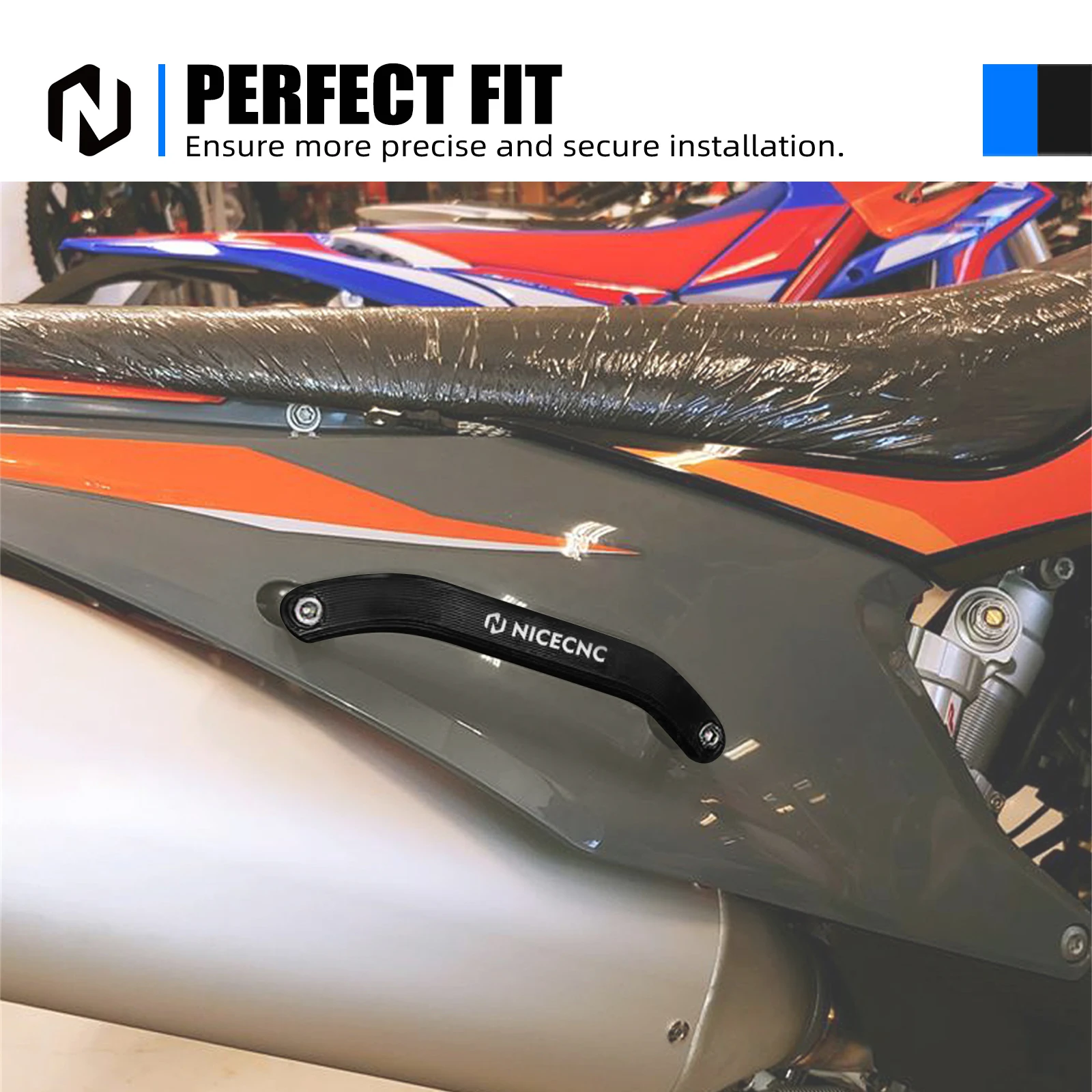 Für KTM EXC 300 TPI EXCF 350 XCW 300 Six Days 2020-2023 SX 125 SXF 250 SXF 450 XCF 350 2019-2022 Hinterer Beifahrer-Haltegriff – Detail 7