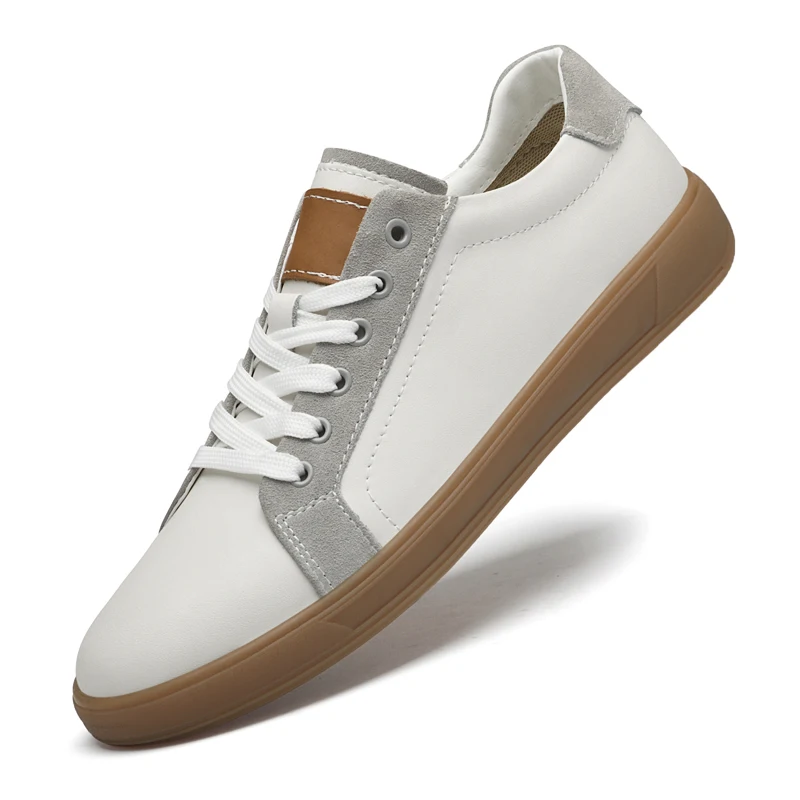 

The2025 NewStyle of FashionableandCasualMen'sSmall Board Shoes, with Genuine Leather Upper Handcrafted Casual Shoe Luxury Design