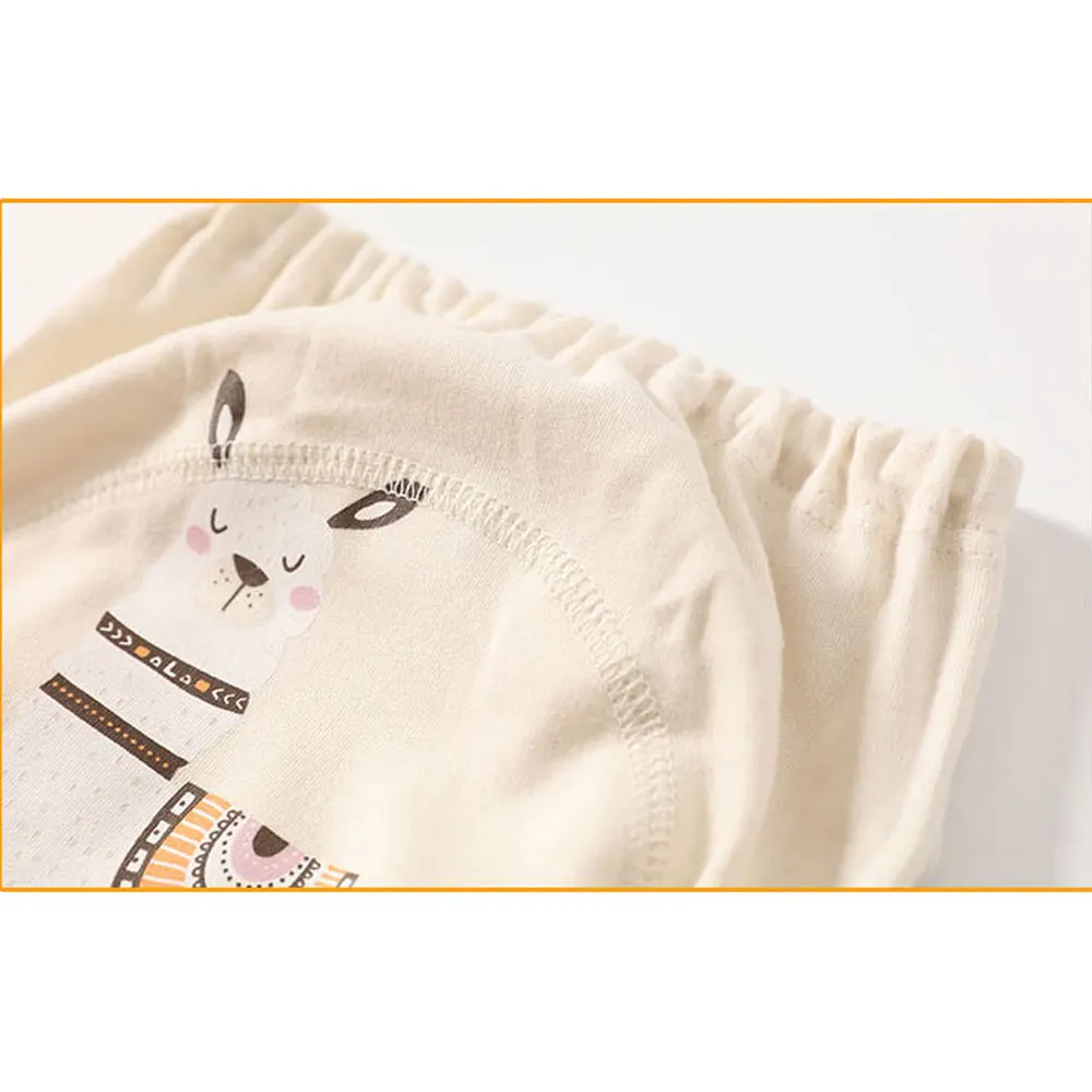 Reutilizável Bebê Potty Calças De Treinamento, WC Trainer Calcinha, Fralda Roupa Interior, Fraldas De Pano, Respirável Diper Panties Set, 12Pcs