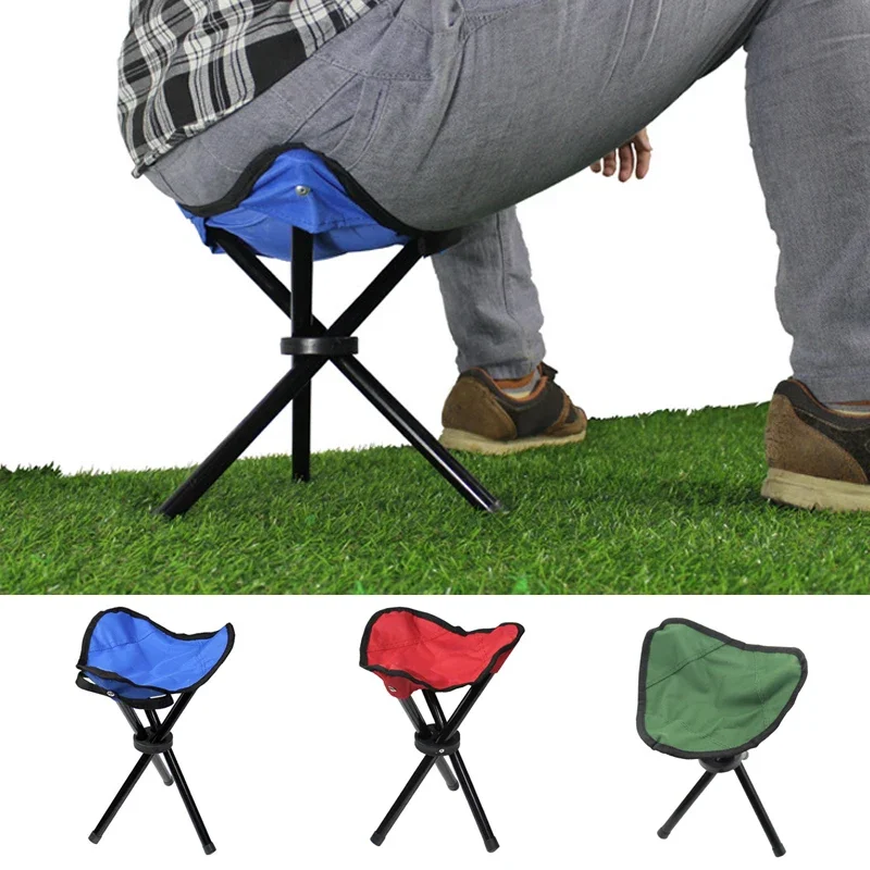 Outdoor Multi Function Portable Folding Stool Triangle stool Lightweight Ultralight Lightweight Camping Fishing Slacker Chair