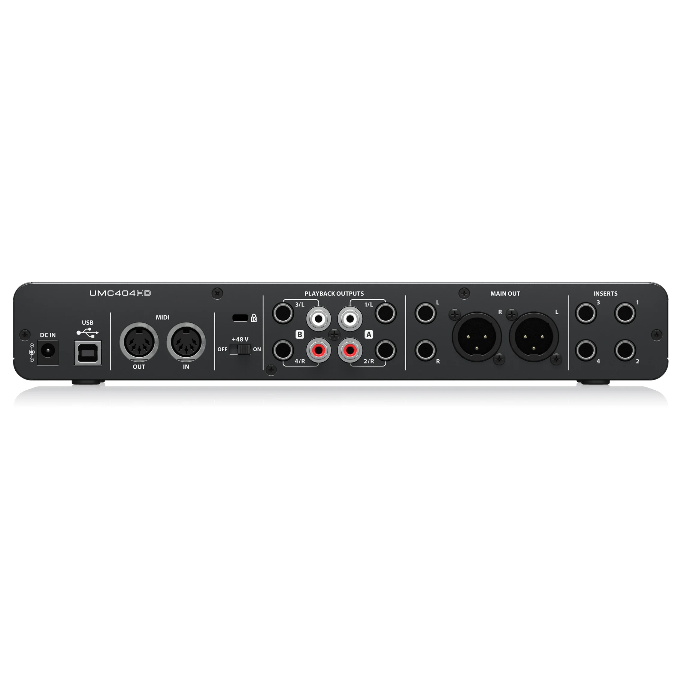 Soundkarte UMC404HD 4-In/4-Out USB 2.0 Audio-Interface mit 4 Midas Mic Preamps Studio Pa System Musikausrüstung
