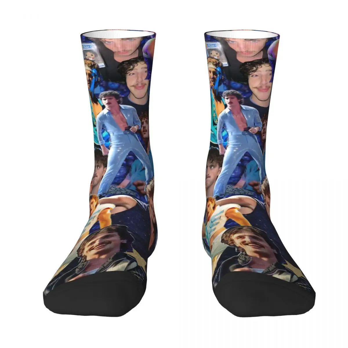 Benson Boone الأمريكية المغني الجوارب الترفيه جوارب الربيع المضادة للانزلاق الرجال الجوارب متوسطة لينة تصميم الدراجات الجوارب #2