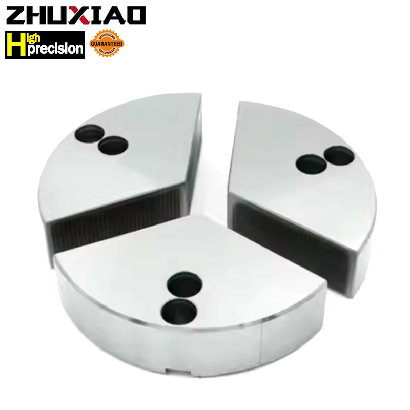 

5-дюймовые круглые мягкие губки в форме пирога с полной рукояткой для токарного патрона 45 # 6-дюймовый стальной пирог с мягкими когтями, шаг 1,5