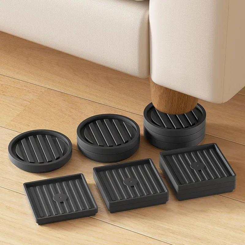 Pés Elevadores para Móveis, Antiderrapantes, Resistentes ao Desgaste e a Riscos, Adequados para Sofás, Mesas de Centro, Camas, Tampos de Mesa e Pernas de Armários