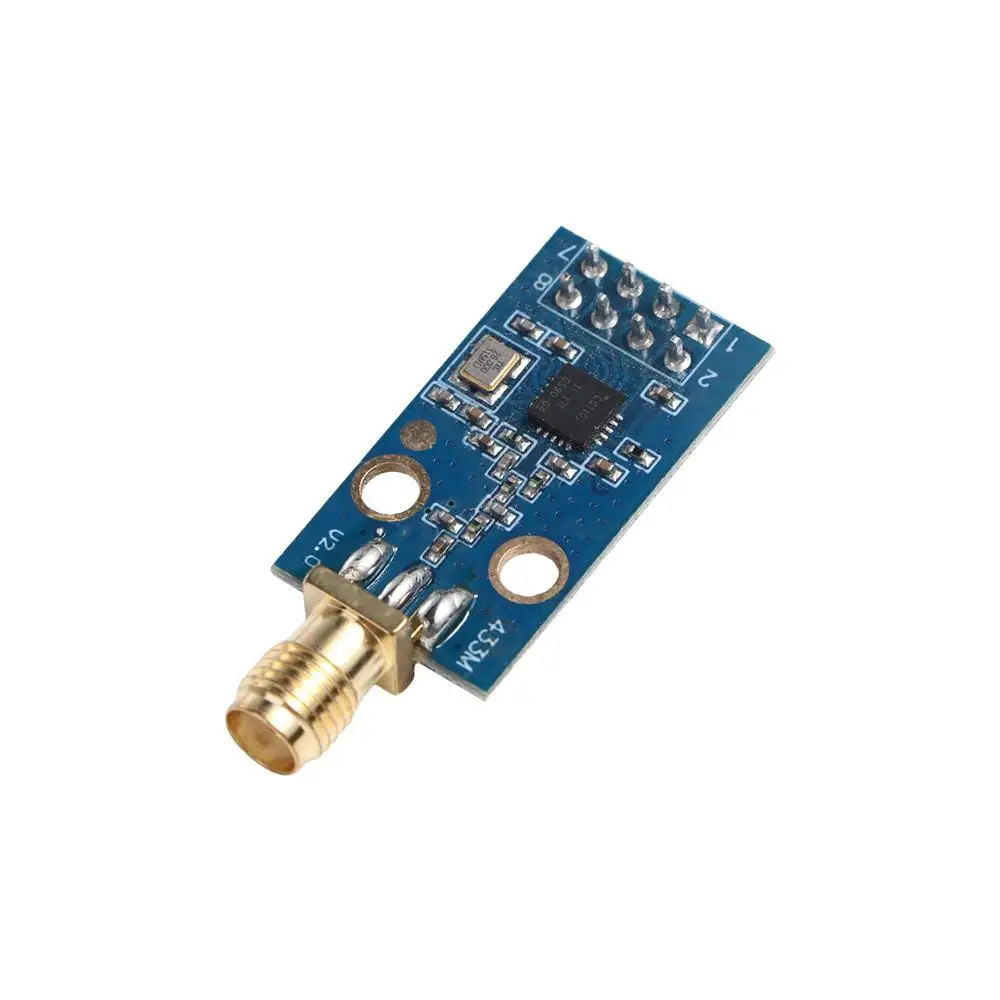 CC1101 Chip RF Modulo wireless CC1101 Blu e nero 15*28mm (0,59*1,10 pollici) Modulo ricetrasmettitore wireless Modulo 433MHZ con antenna SMA
