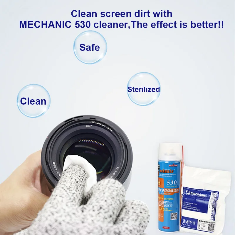 MECHANIC LCD Screen Dirt Cleaning Soft Cloth HK4090 Mobile Phone TV Laptop Display Screen Lens Anti-static Dust-free Wiper