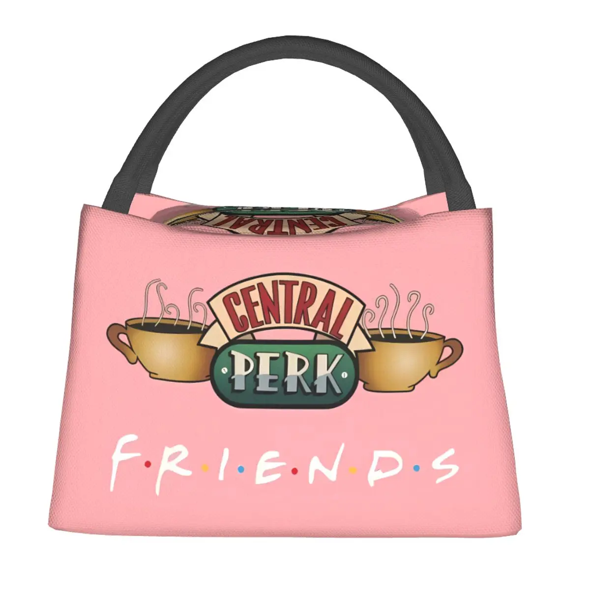 Insulated Lunch Bag Cooler Bag Classic TV Show Central Perk Friends Lunch Box  Food Storage Bags Travel Lunch Container Handbags