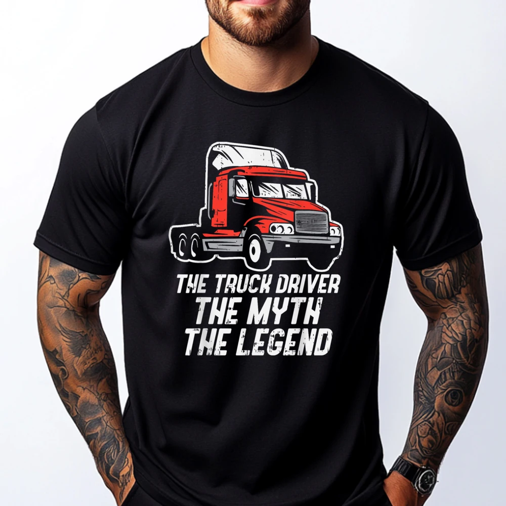 

Truck Driver Myth Legend Trucking Big Rig Semi Trucker 3d Printed T Shirts Women Men Clothes Printing