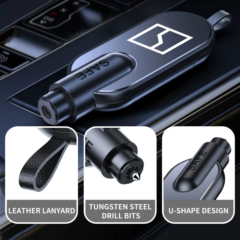 سيارة الطوارئ سلامة المطرقة القاطع نافذة الكسارة الهروب أداة ل Zeekr 001 2021 2022 2023 EV 2021-2023 009 كريبتون #2