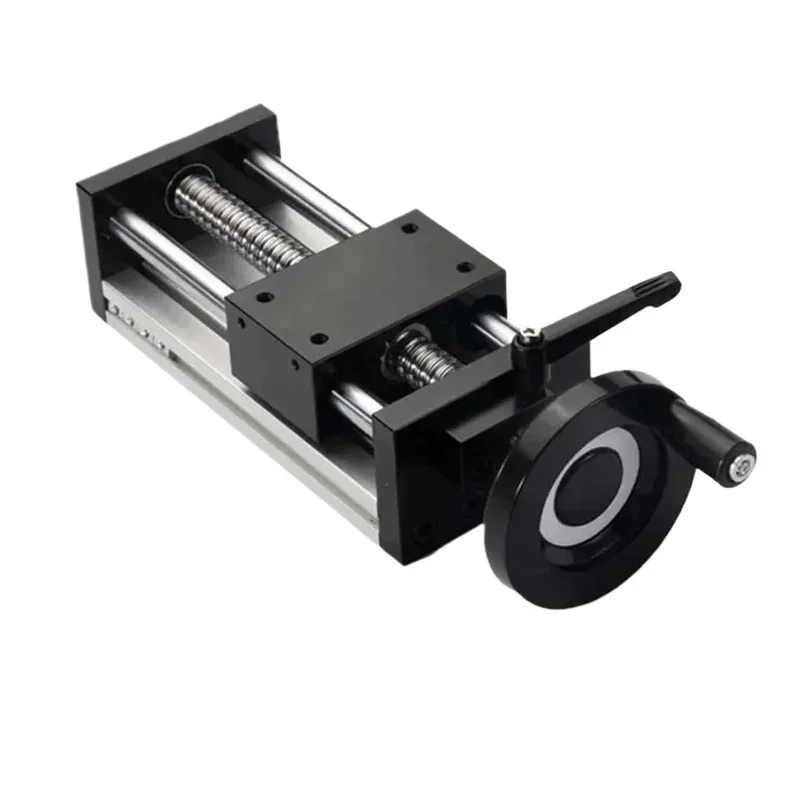XYZ Axis Linear Rail Guide Slide Stage BallScrew SFU1605 SFU1610 With Handwheel Double Optical Axis 100mm-500mm Stroke cnc parts