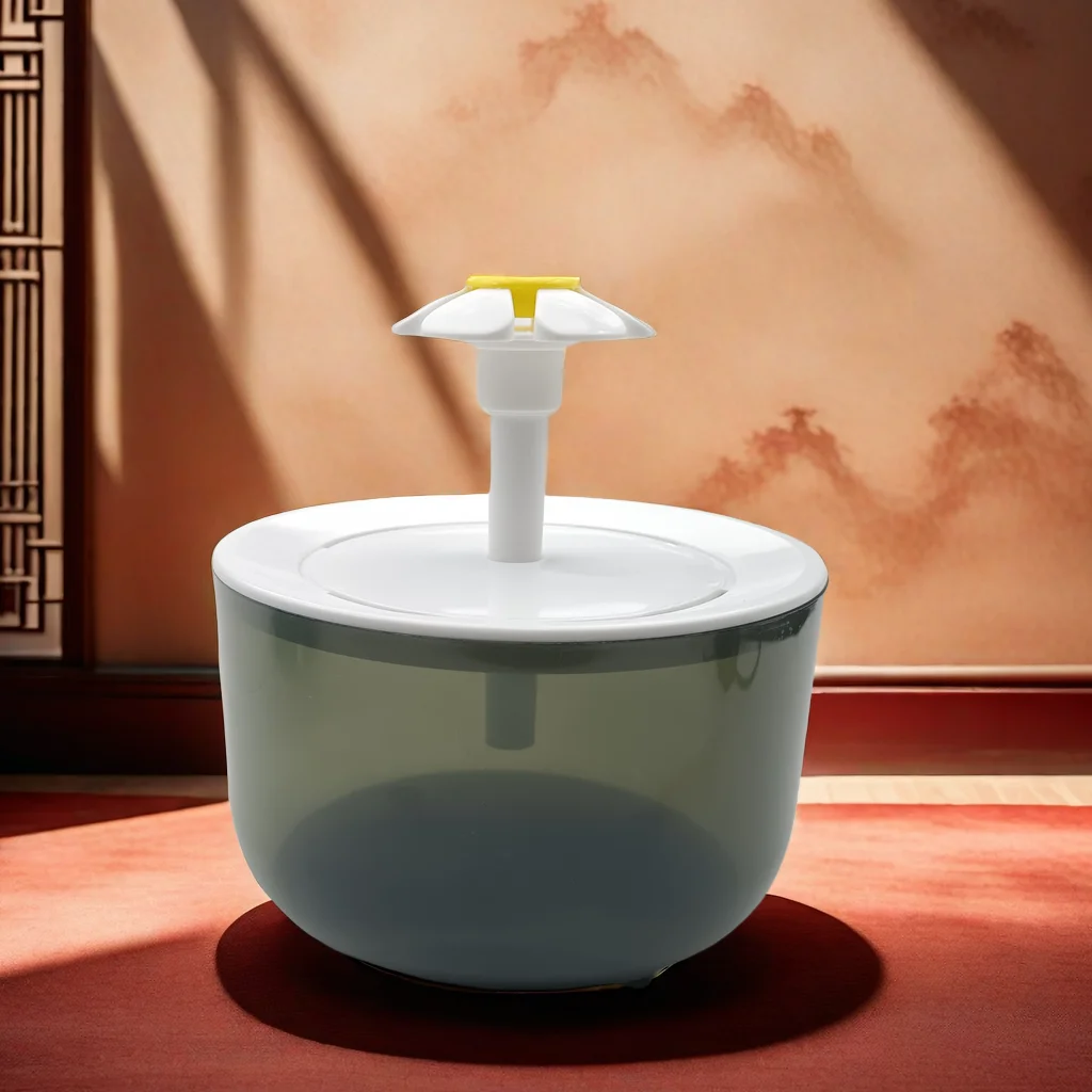 Katzen-Trinkbrunnen, 1,2L Zirkulierender Haustier-Wasserspender, USB-Betrieben, Geräuscharm, mit Filterschaum für Katzen und Kleine Hunde – Detail 7