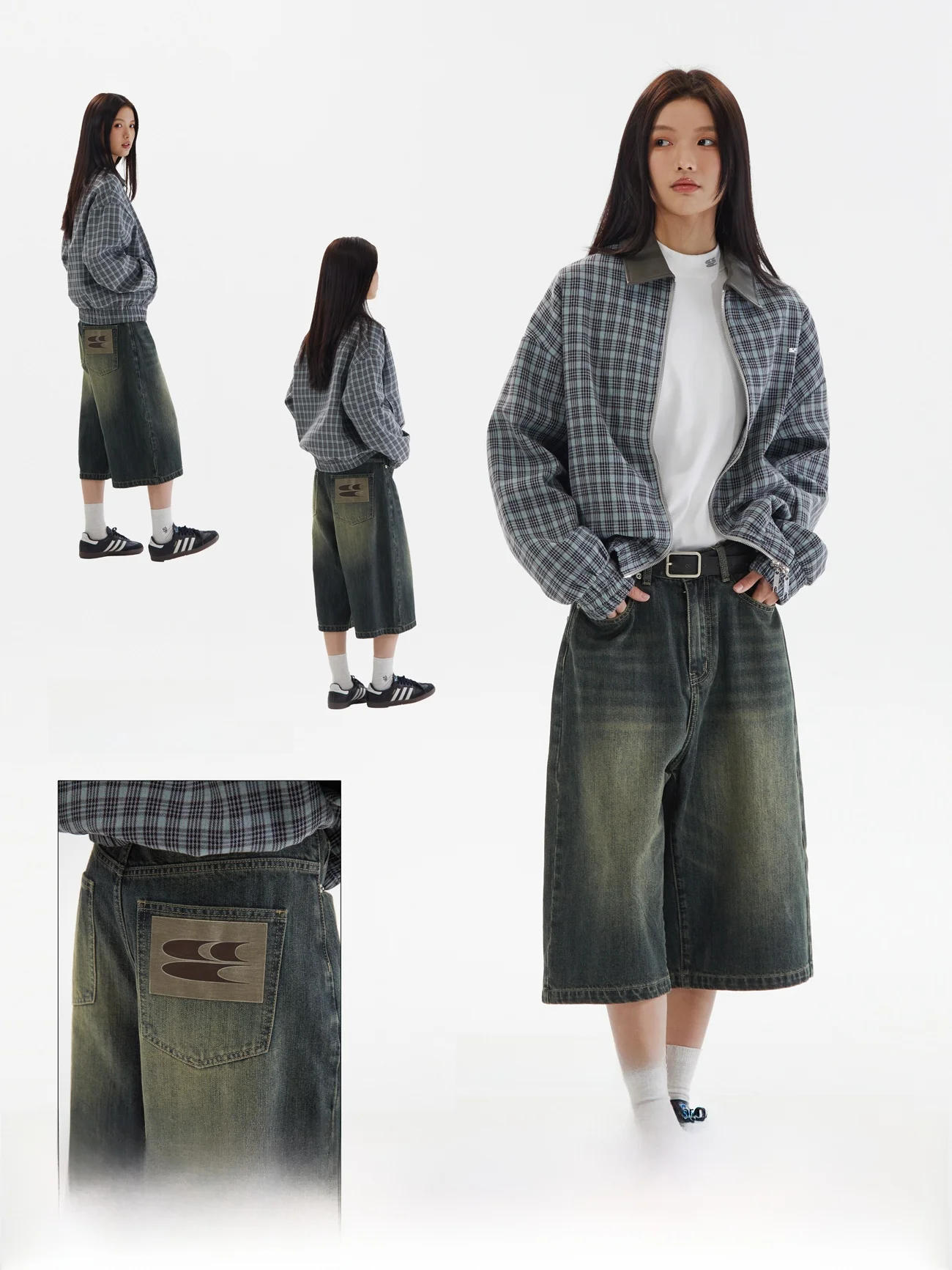 

Нейтральные ретро-джинсы прямого кроя с удлиненными штанинами, средней посадкой, в нескольких цветах, свободные, прямые, летние