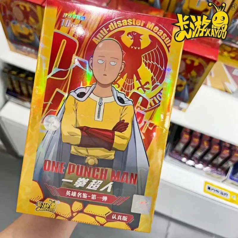 KAYOU Original One Punch Man Card Hero Namebook Serious Version Bp Saitama Genos Anime Battle Collection Cards Toy Kids Gifts