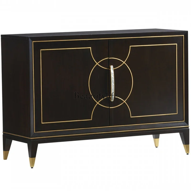 

FG44American Modern Light Luxury Solid Wood Sideboard Wall Locker