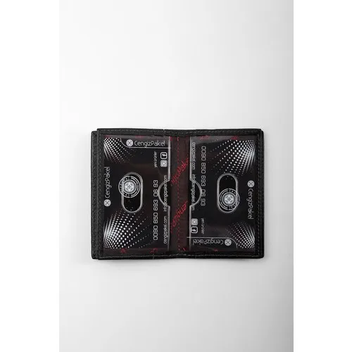 Dompet Kartu Hitam Kulit 2305T