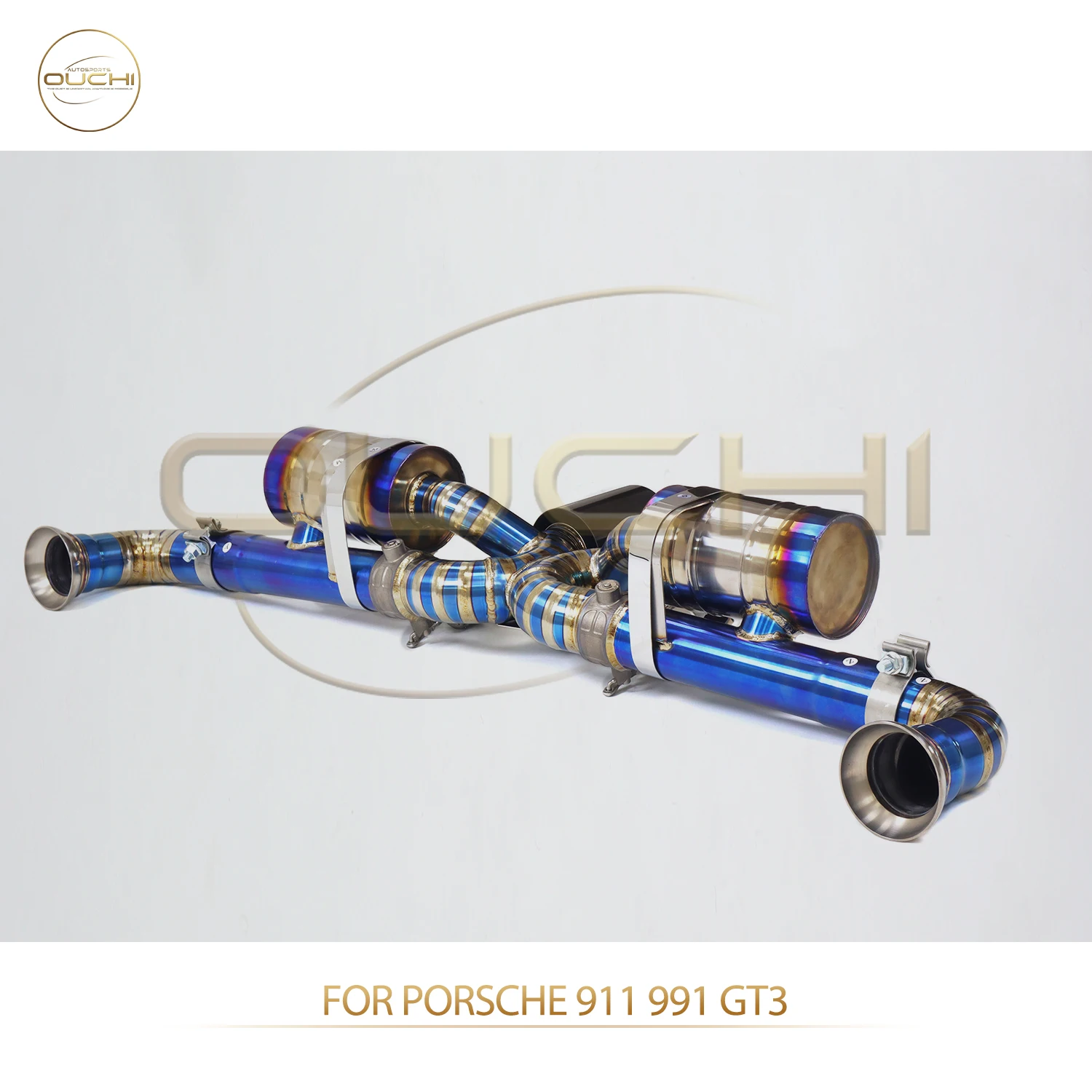 

OUCHI for Porsche 911 991 GT3 Ti Valved Exhaust Aggressive Tone Weight Saving with Remote Control