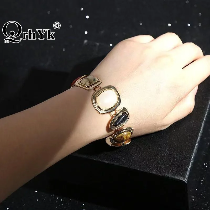 Ethnic Chic Fashion - Bracciali Boho in Resina e Pietra
