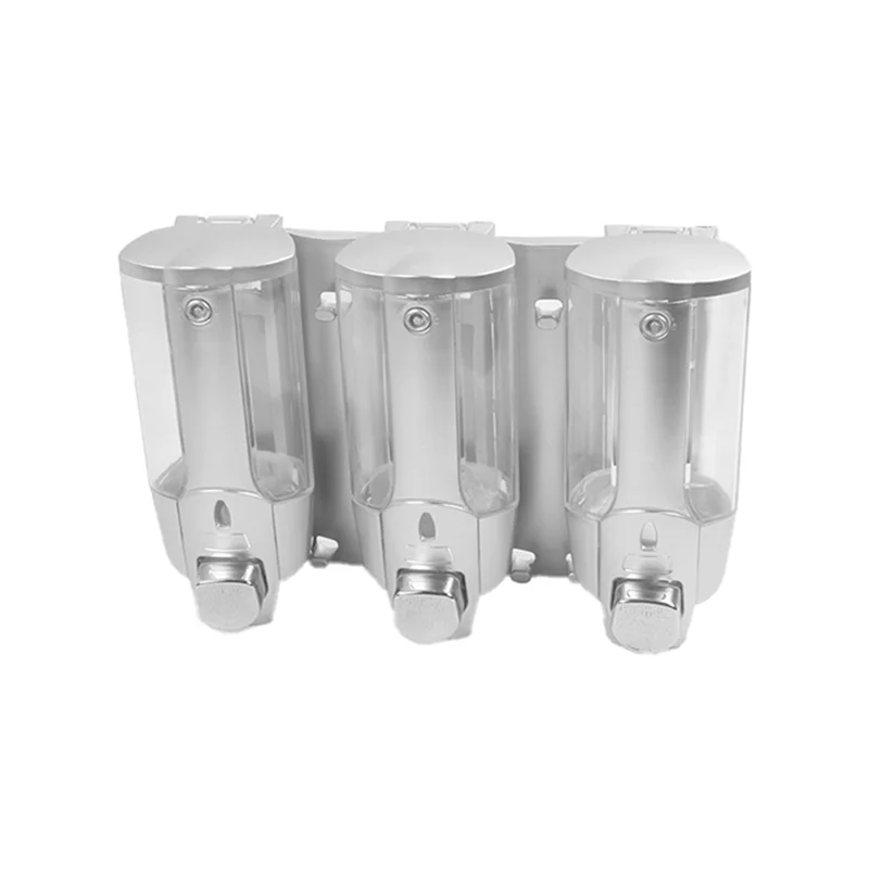 موزع صابون ABS، موزع صابون يدوي، موزع صابون ثلاثي الرؤوس، فندق فندق منزلي-BAAQ